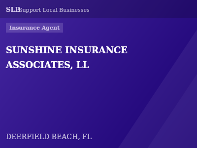 SUNSHINE INSURANCE ASSOCIATES, LL — Insurance Agent in DEERFIELD BEACH, FL
