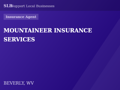 MOUNTAINEER INSURANCE SERVICES — Insurance Agent in BEVERLY, WV