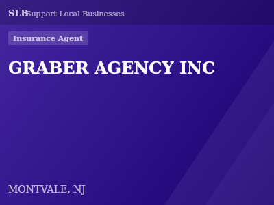 GRABER AGENCY INC — Insurance Agent in MONTVALE, NJ