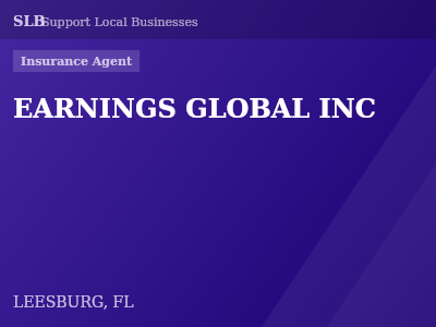 EARNINGS GLOBAL INC — Insurance Agent in LEESBURG, FL