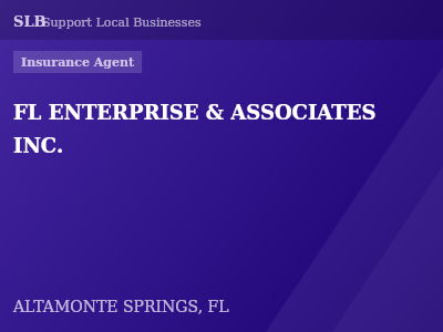 FL ENTERPRISE & ASSOCIATES INC. — Insurance Agent in ALTAMONTE SPRINGS, FL