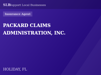PACKARD CLAIMS ADMINISTRATION, INC. — Insurance Agent in HOLIDAY, FL