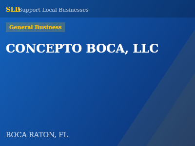 CONCEPTO BOCA, LLC — General Business in BOCA RATON, FL