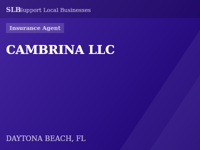 CAMBRINA LLC — Insurance Agent in DAYTONA BEACH, FL