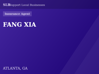 FANG XIA — Insurance Agent in ATLANTA, GA