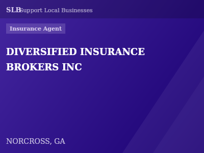 DIVERSIFIED INSURANCE BROKERS INC — Insurance Agent in NORCROSS, GA