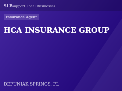 HCA INSURANCE GROUP — Insurance Agent in DEFUNIAK SPRINGS, FL