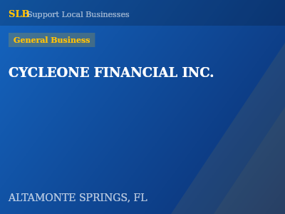 CYCLEONE FINANCIAL INC. — General Business in ALTAMONTE SPRINGS, FL