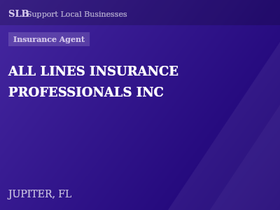 ALL LINES INSURANCE PROFESSIONALS INC — Insurance Agent in JUPITER, FL