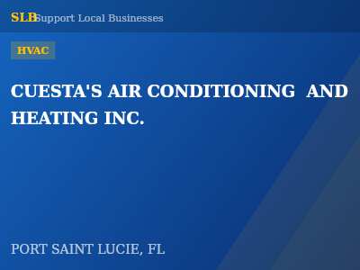 CUESTA'S AIR CONDITIONING  AND HEATING INC. — HVAC in PORT SAINT LUCIE, FL