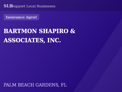 BARTMON SHAPIRO & ASSOCIATES, INC. — Insurance Agent in PALM BEACH GARDENS, FL