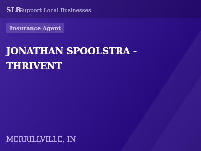 JONATHAN SPOOLSTRA - THRIVENT — Insurance Agent in MERRILLVILLE, IN