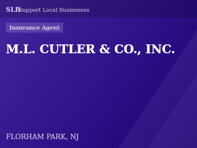 M.L. CUTLER & CO., INC. — Insurance Agent in FLORHAM PARK, NJ