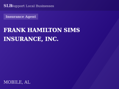 FRANK HAMILTON SIMS INSURANCE, INC. — Insurance Agent in MOBILE, AL
