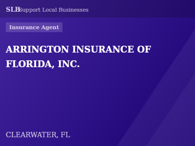 ARRINGTON INSURANCE OF FLORIDA, INC. — Insurance Agent in CLEARWATER, FL