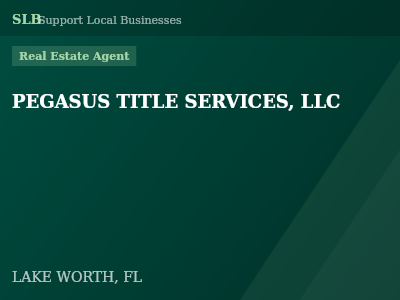 PEGASUS TITLE SERVICES, LLC — Real Estate Agent in LAKE WORTH, FL