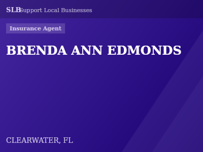 BRENDA ANN EDMONDS — Insurance Agent in CLEARWATER, FL