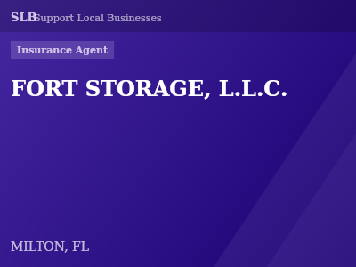 FORT STORAGE, L.L.C. — Insurance Agent in MILTON, FL