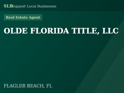 OLDE FLORIDA TITLE, LLC — Real Estate Agent in FLAGLER BEACH, FL