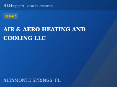 AIR & AERO HEATING AND COOLING LLC — HVAC in ALTAMONTE SPRINGS, FL
