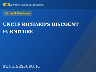 UNCLE RICHARD'S DISCOUNT FURNITURE — General Business in ST. PETERSBURG, FL