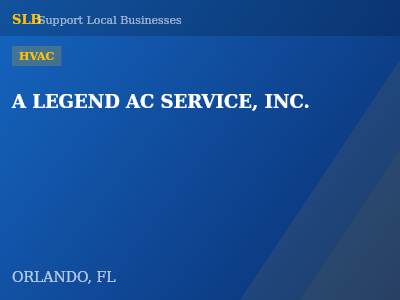 A LEGEND AC SERVICE, INC. — HVAC in ORLANDO, FL