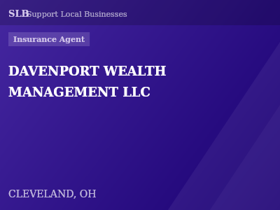 DAVENPORT WEALTH MANAGEMENT LLC — Insurance Agent in CLEVELAND, OH