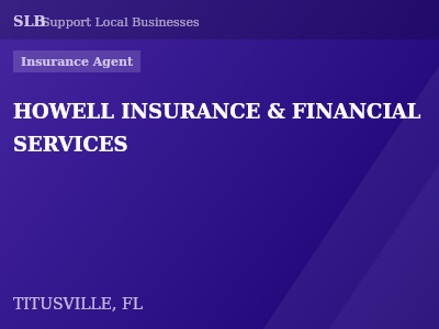HOWELL INSURANCE & FINANCIAL SERVICES — Insurance Agent in TITUSVILLE, FL