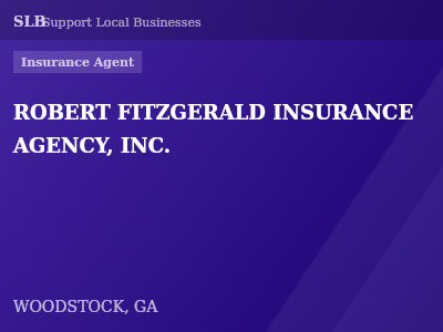 ROBERT FITZGERALD INSURANCE AGENCY, INC. — Insurance Agent in WOODSTOCK, GA