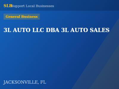 3L AUTO LLC DBA 3L AUTO SALES — General Business in JACKSONVILLE, FL