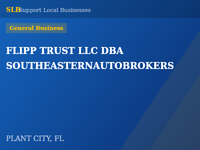 FLIPP TRUST LLC DBA SOUTHEASTERNAUTOBROKERS — General Business in PLANT CITY, FL