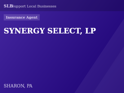 SYNERGY SELECT, LP — Insurance Agent in SHARON, PA