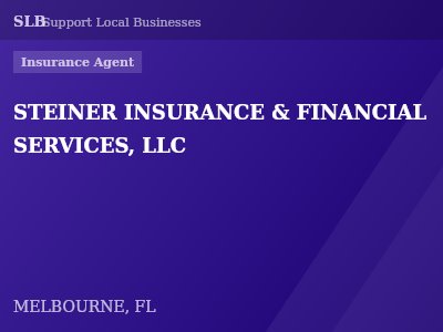 STEINER INSURANCE & FINANCIAL SERVICES, LLC — Insurance Agent in MELBOURNE, FL