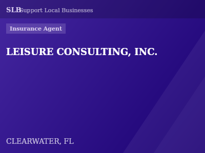 LEISURE CONSULTING, INC. — Insurance Agent in CLEARWATER, FL