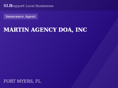 MARTIN AGENCY DOA, INC — Insurance Agent in FORT MYERS, FL