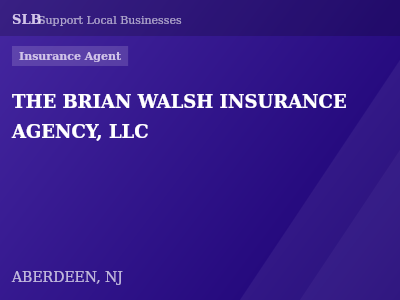 THE BRIAN WALSH INSURANCE AGENCY, LLC — Insurance Agent in ABERDEEN, NJ