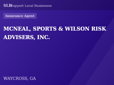 MCNEAL, SPORTS & WILSON RISK ADVISERS, INC. — Insurance Agent in WAYCROSS, GA
