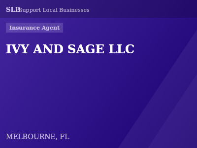 IVY AND SAGE LLC — Insurance Agent in MELBOURNE, FL