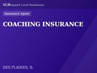 COACHING INSURANCE — Insurance Agent in DES PLAINES, IL
