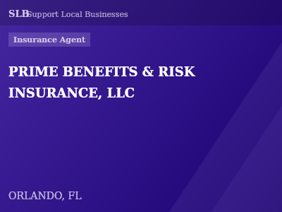 PRIME BENEFITS & RISK INSURANCE, LLC — Insurance Agent in ORLANDO, FL