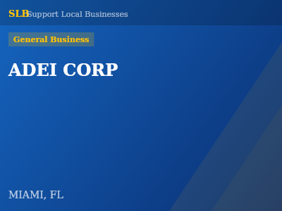 ADEI CORP — General Business in MIAMI, FL