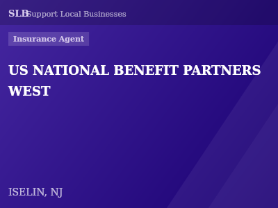 US NATIONAL BENEFIT PARTNERS WEST — Insurance Agent in ISELIN, NJ