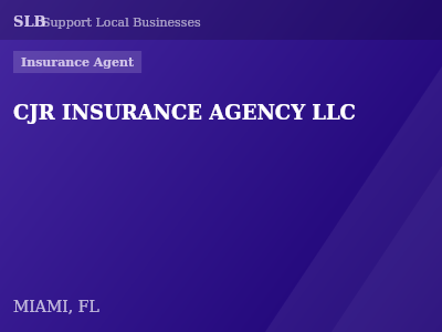 CJR INSURANCE AGENCY LLC — Insurance Agent in MIAMI, FL
