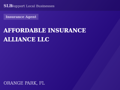 AFFORDABLE INSURANCE ALLIANCE LLC — Insurance Agent in ORANGE PARK, FL
