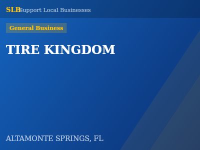 TIRE KINGDOM — General Business in ALTAMONTE SPRINGS, FL