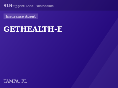 GETHEALTH-E — Insurance Agent in TAMPA, FL