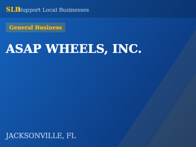 ASAP WHEELS, INC. — General Business in JACKSONVILLE, FL