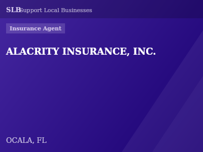 ALACRITY INSURANCE, INC. — Insurance Agent in OCALA, FL