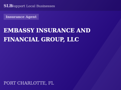 EMBASSY INSURANCE AND FINANCIAL GROUP, LLC — Insurance Agent in PORT CHARLOTTE, FL