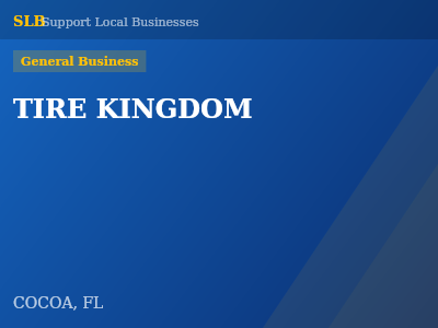 TIRE KINGDOM — General Business in COCOA, FL